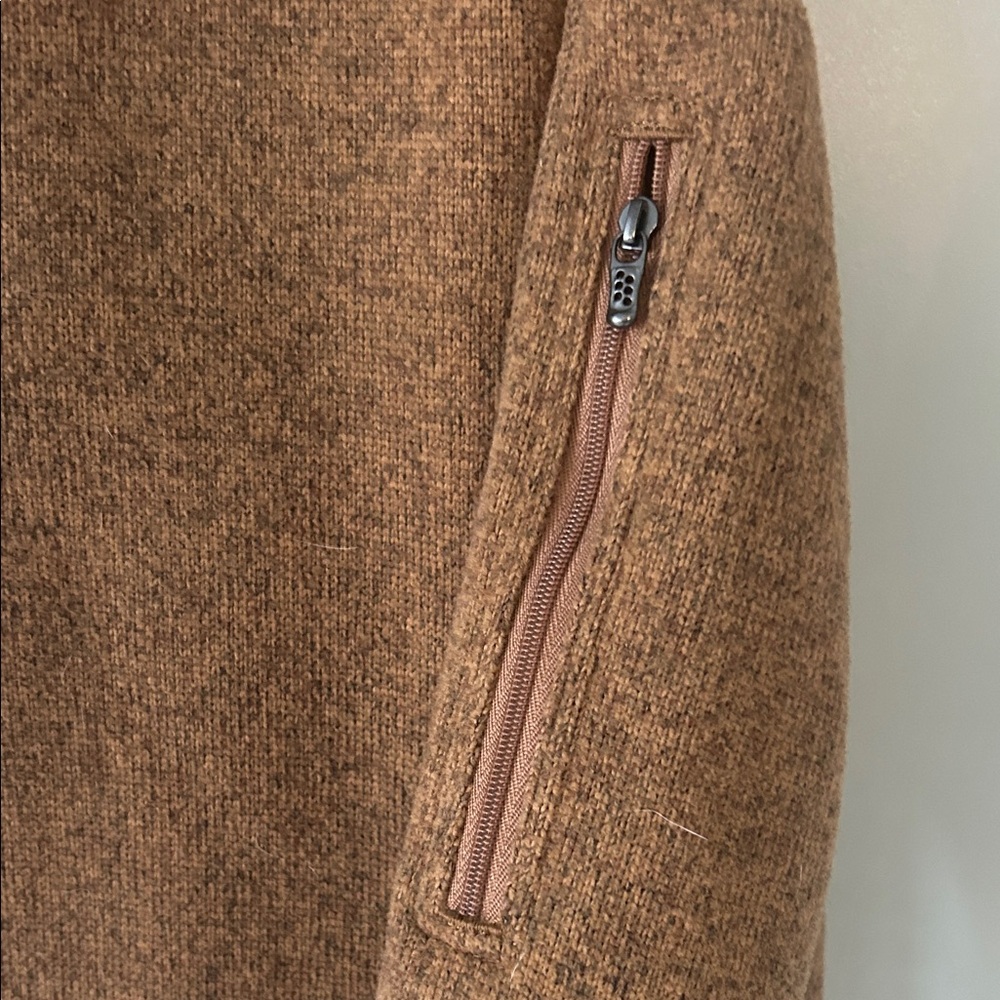 Patagonia better sweater 1/4-Zip Pullover nest brown size L - Picture 4 of 5